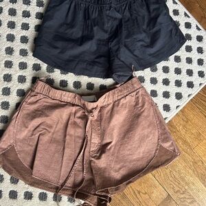 Zara Black and Brown Women's Athletic Shorts